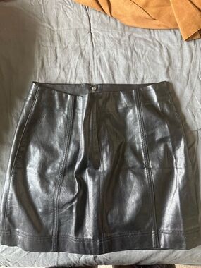 Non leather skirt, size 2. Worn once.